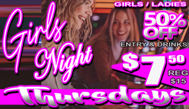 Girls Fun Night Fifty Percent off Discount